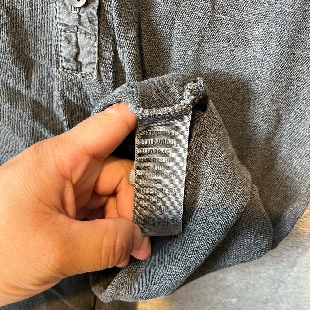 James Perse Gray Long Sleeve Tee - Picture 4 of 5